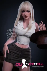 E Cup White Hair Asian Medium Bust Sex Doll 3