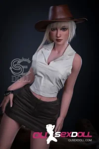 E Cup White Hair Asian Medium Bust Sex Doll 5
