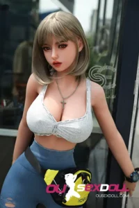 F Cup Asian Curvy Body Red Lips Lifelike Sex Doll 9