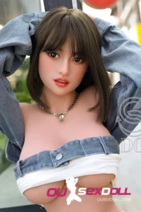F Cup Asian Full Bust Red Lips Realistic Sex Doll 5