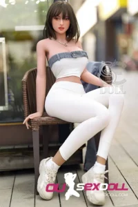 F Cup Asian Full Bust Red Lips Realistic Sex Doll 6