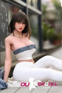 F Cup Asian Full Bust Red Lips Realistic Sex Doll 9