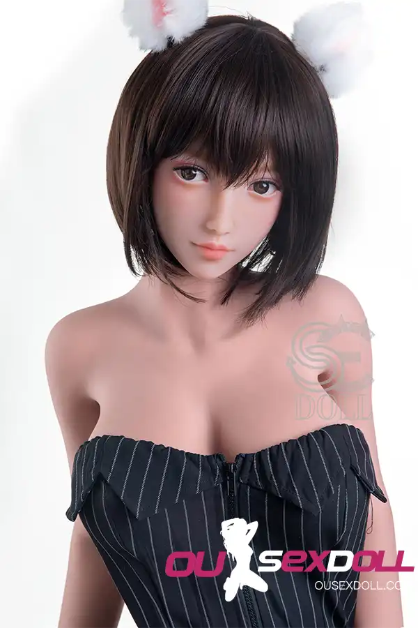 F Cup Black Stockings Big Breasts Real Sex Doll 10