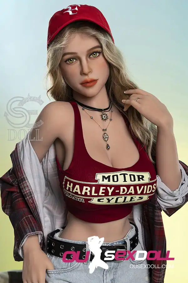 F Cup Curly Hair Full Bust Realistic Sex Doll 10