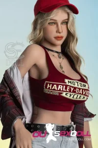 F Cup Curly Hair Full Bust Realistic Sex Doll 8