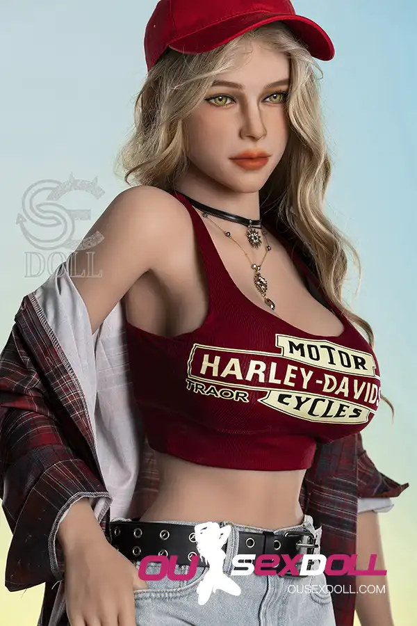 F Cup Curly Hair Full Bust Realistic Sex Doll 8