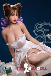 F Cup Elegant White Dress Realistic Sex Doll 12