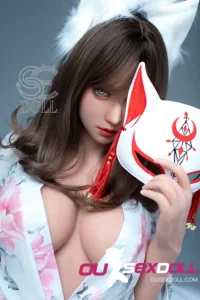 F Cup Japanese Style Masked Realistic Sex Doll 6