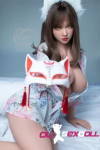 F Cup Japanese Style Masked Realistic Sex Doll 9