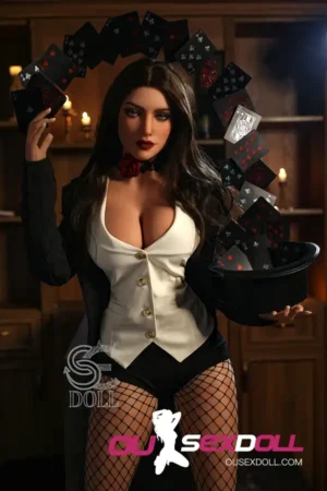 F Cup Mature Black Stockings Sexy Real Sex Doll 11