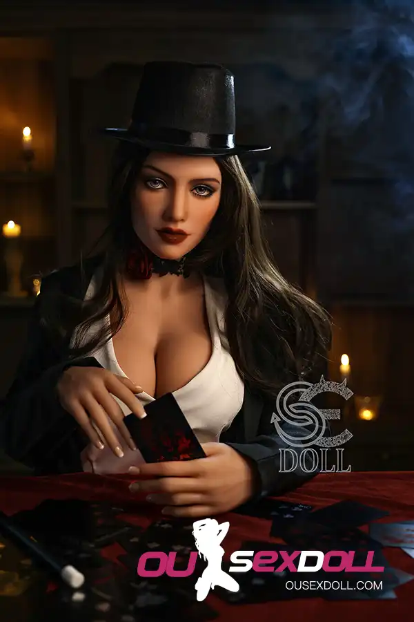 F Cup Mature Black Stockings Sexy Real Sex Doll 17