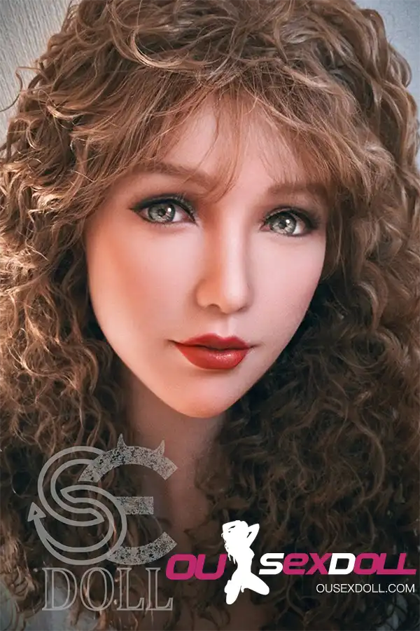 F Cup Tight Curly Hair Full Bust Real Sex Doll 5