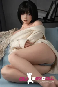 C Cup Cute White Sweater Lifelike Sex Doll 12
