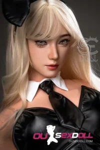 C Cup Sexy Black Stockings Lifelike Sex Doll 16