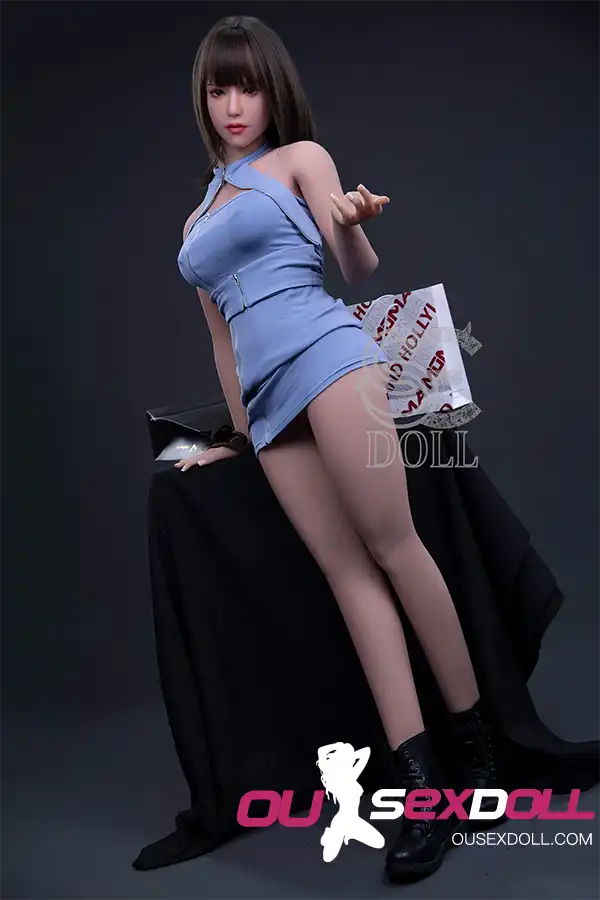 E Cup Asian Red Lips Full Bust Real Sex Doll 5