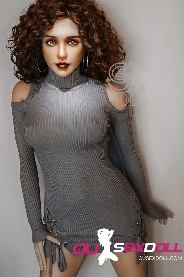 E Cup Curly Hair Big Boobs Real Sex Doll 8