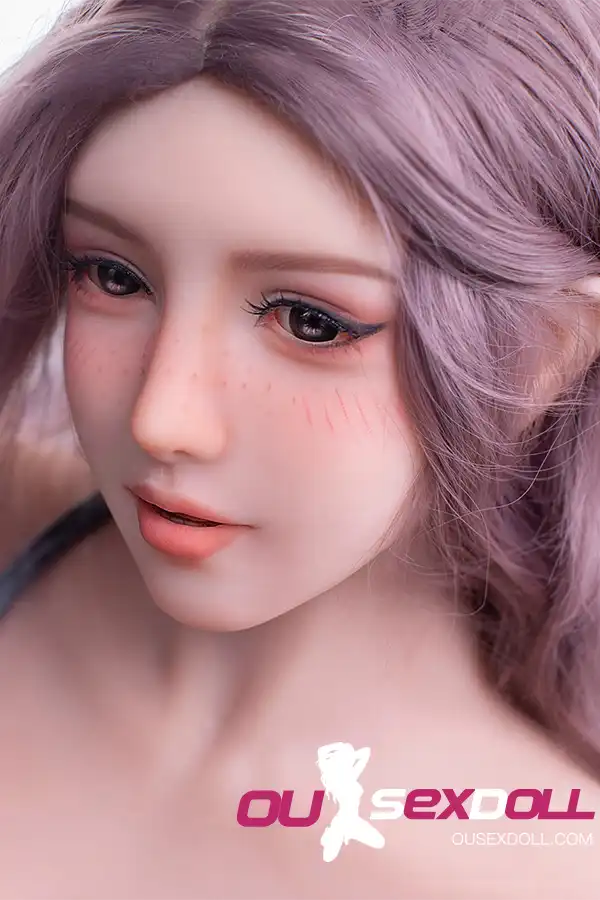 E Cup Pink Hair Busty Curvy Realistic Sex Doll 11