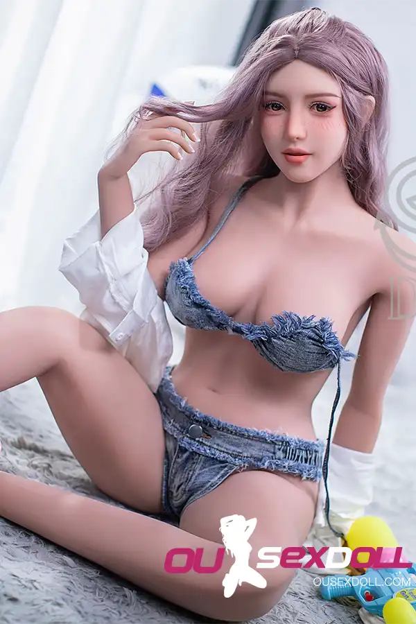 E Cup Pink Hair Busty Curvy Realistic Sex Doll 13