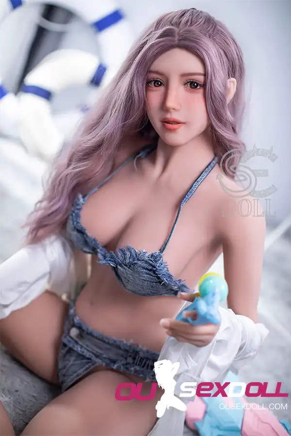 E Cup Pink Hair Busty Curvy Realistic Sex Doll 16