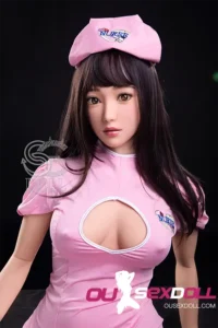 E Cup Pink Nurse Big Breasts Realistic Sex Doll 17