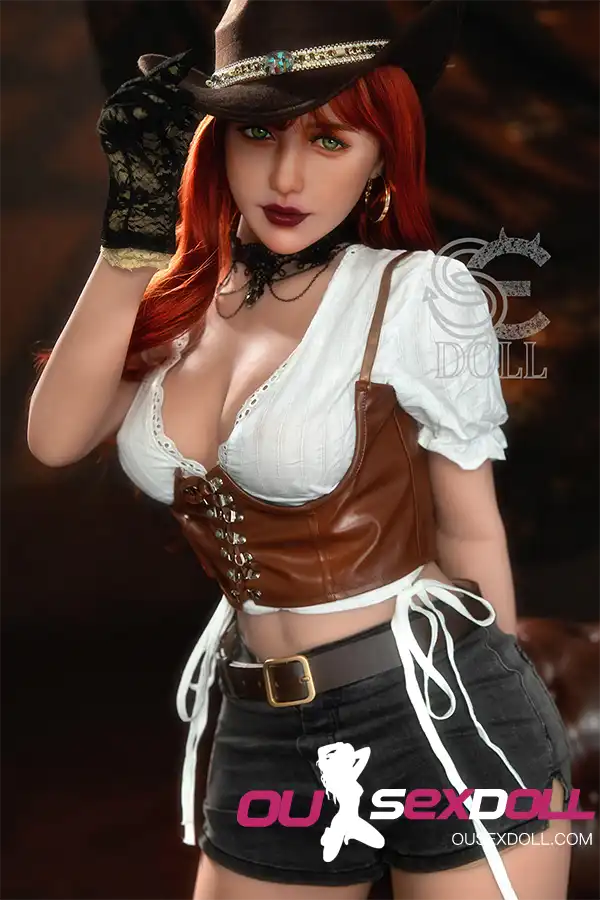 E Cup Red Hair Big Boobs Curvy Realistic Sex Doll 1
