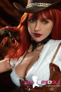 E Cup Red Hair Big Boobs Curvy Realistic Sex Doll 2