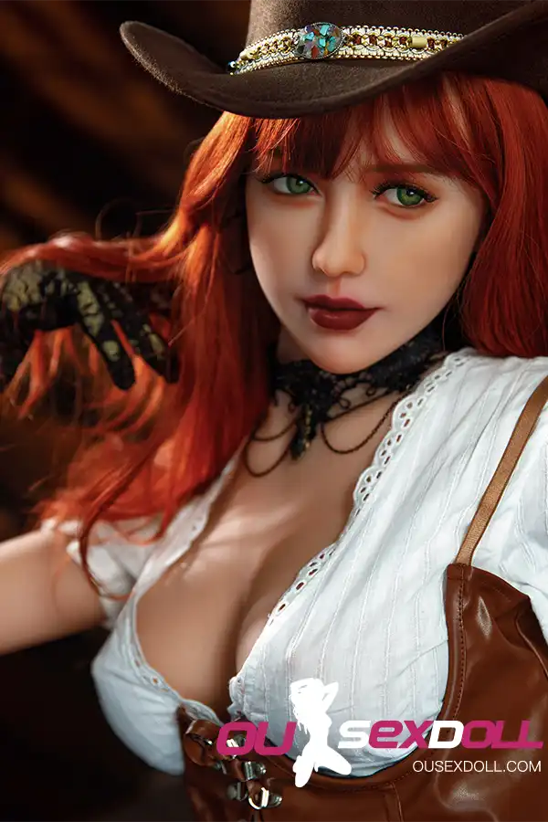 E Cup Red Hair Big Boobs Curvy Realistic Sex Doll 2