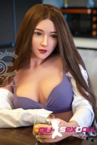 E Cup Sexy Black Stockings Realistic Sex Doll 2