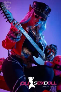 C Cup Cool Guitar Girl Realistic Sex Doll 12