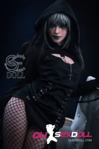 C Cup Dark Style Small Bust Realistic Sex Doll 11