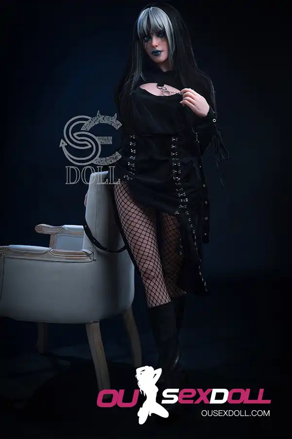 C Cup Dark Style Small Bust Realistic Sex Doll 13
