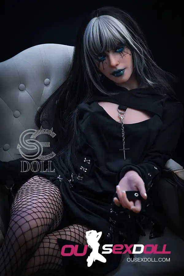 C Cup Dark Style Small Bust Realistic Sex Doll 15