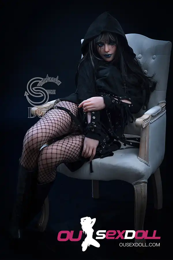 C Cup Dark Style Small Bust Realistic Sex Doll 9