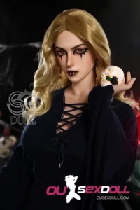 E Cup Curvy Brown Hair Lifelike Sex Doll 4