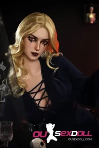 E Cup Curvy Brown Hair Lifelike Sex Doll 5