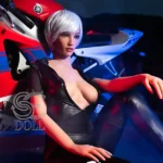 E Cup Cool Leather Outfit Realistic Sex Doll 1