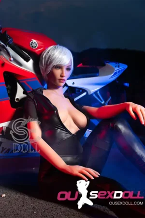 E Cup Cool Leather Outfit Realistic Sex Doll 1
