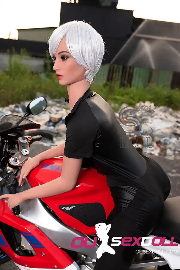 E Cup Cool Leather Outfit Realistic Sex Doll 9