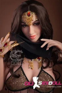 E Cup Curly Hair Full Bust Lifelike Sex Doll 12