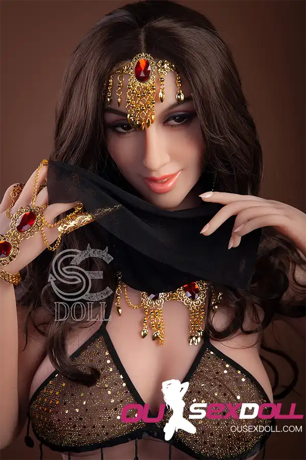 E Cup Curly Hair Full Bust Lifelike Sex Doll 12