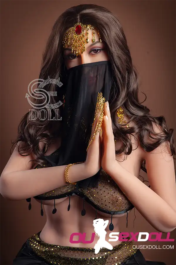 E Cup Curly Hair Full Bust Lifelike Sex Doll 14