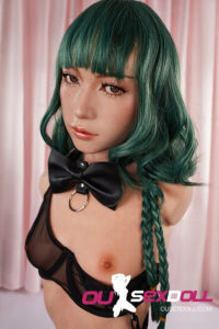 AA Cup Green Hair Realistic Sex Doll Torso 9