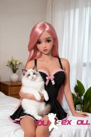 Pink Hair Real Natural Skin Cute Sex Doll 13