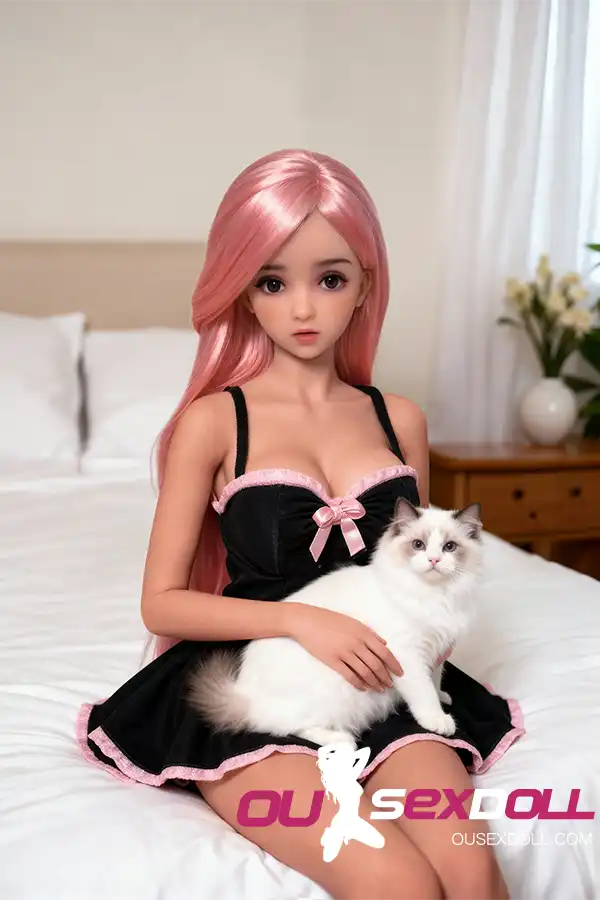 Pink Hair Real Natural Skin Cute Sex Doll 14