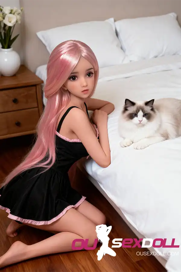 Pink Hair Real Natural Skin Cute Sex Doll 9