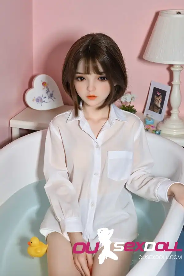 100cm 3ft3 TPE Short Black Bob Hair Pajama Cute Real Doll - Image 10