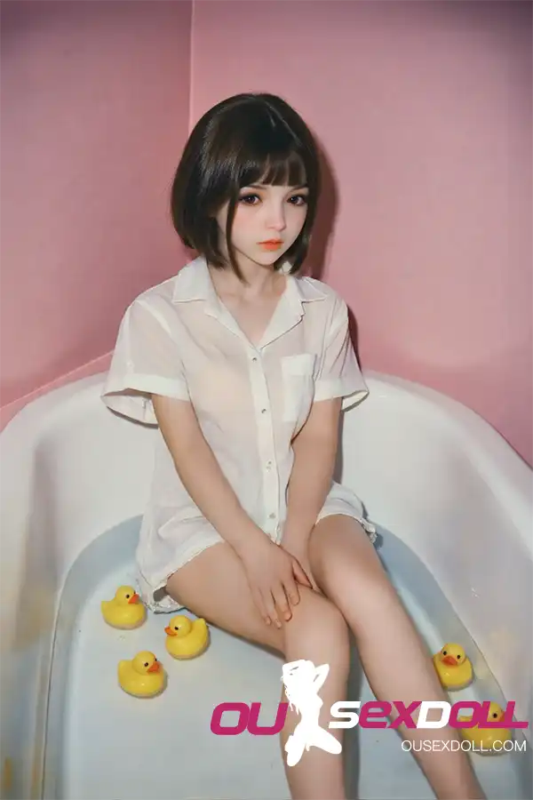 100cm 3ft3 TPE Short Black Bob Hair Pajama Cute Real Doll - Image 9