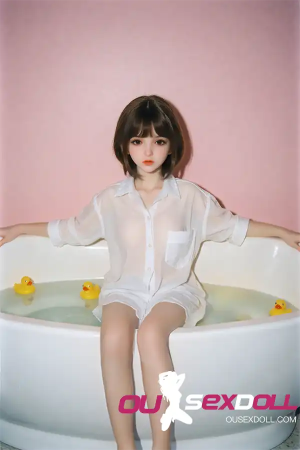 100cm 3ft3 TPE Short Black Bob Hair Pajama Cute Real Doll - Image 3