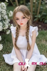 White Dress Pastoral Sweet Girl Lovely Sex Doll 2
