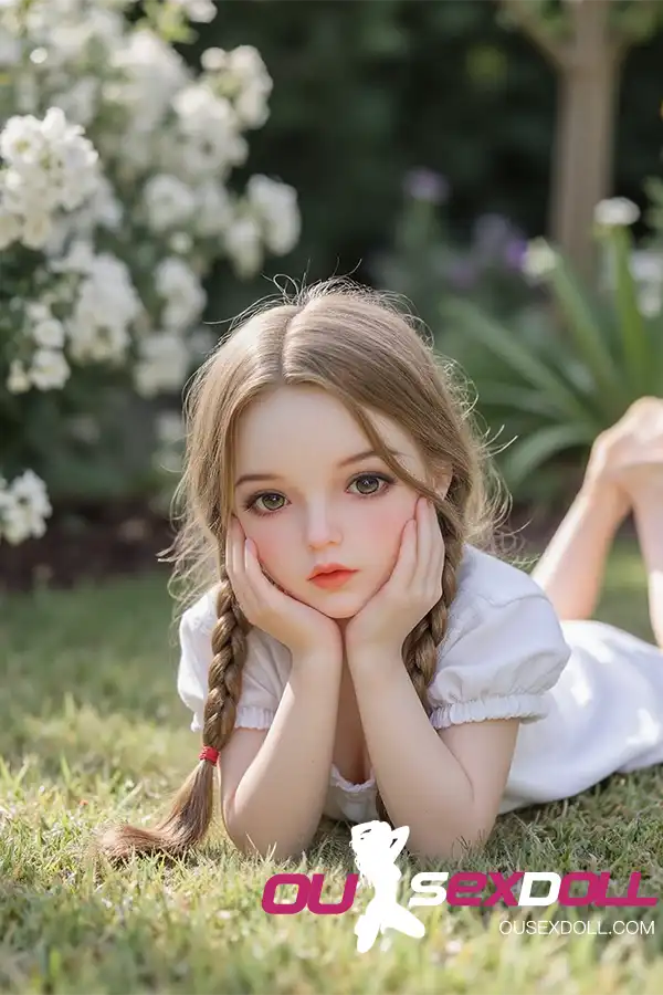 White Dress Pastoral Sweet Girl Lovely Sex Doll 4